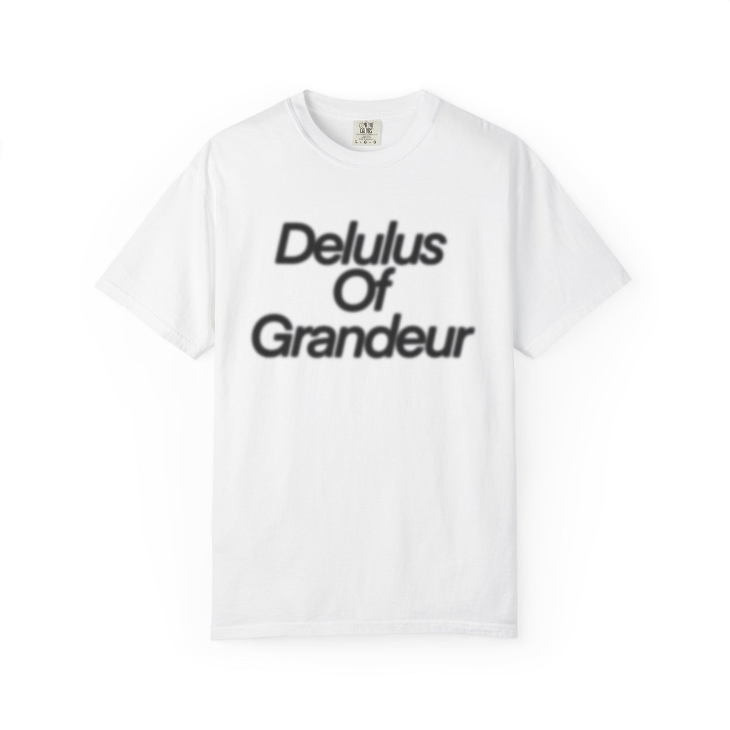 Delulus of Grandeur T-Shirt - White/Black
