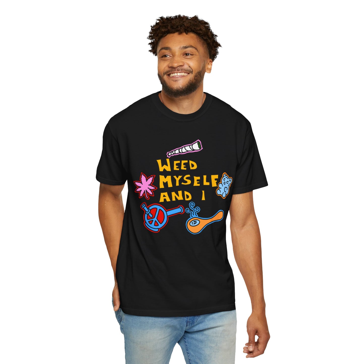 Weed Myself & I T-Shirt - Black