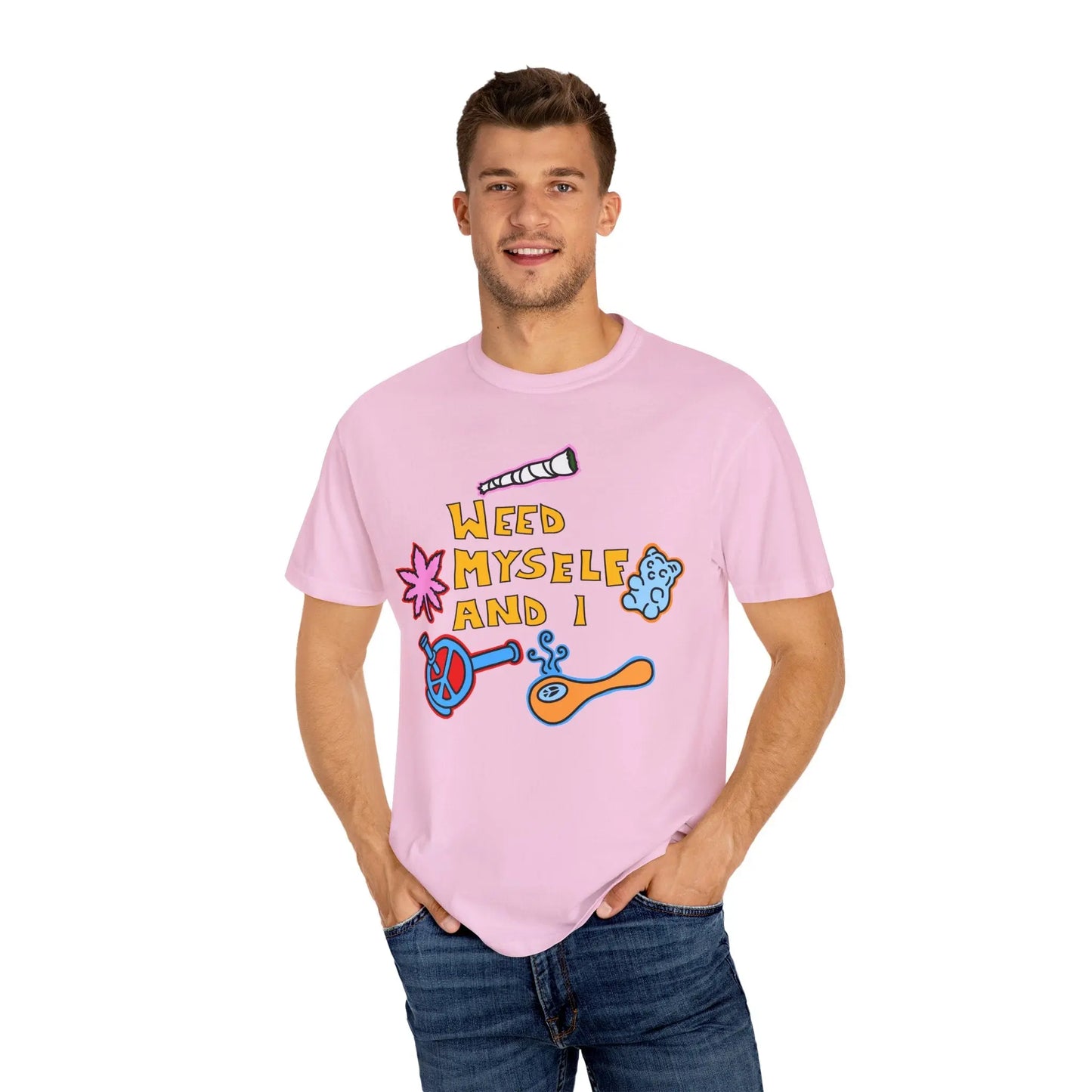 Weed Myself & I T-Shirt - Pink