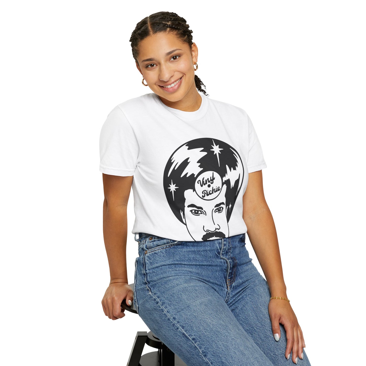 Vinyl Richie T-Shirt - White/Black