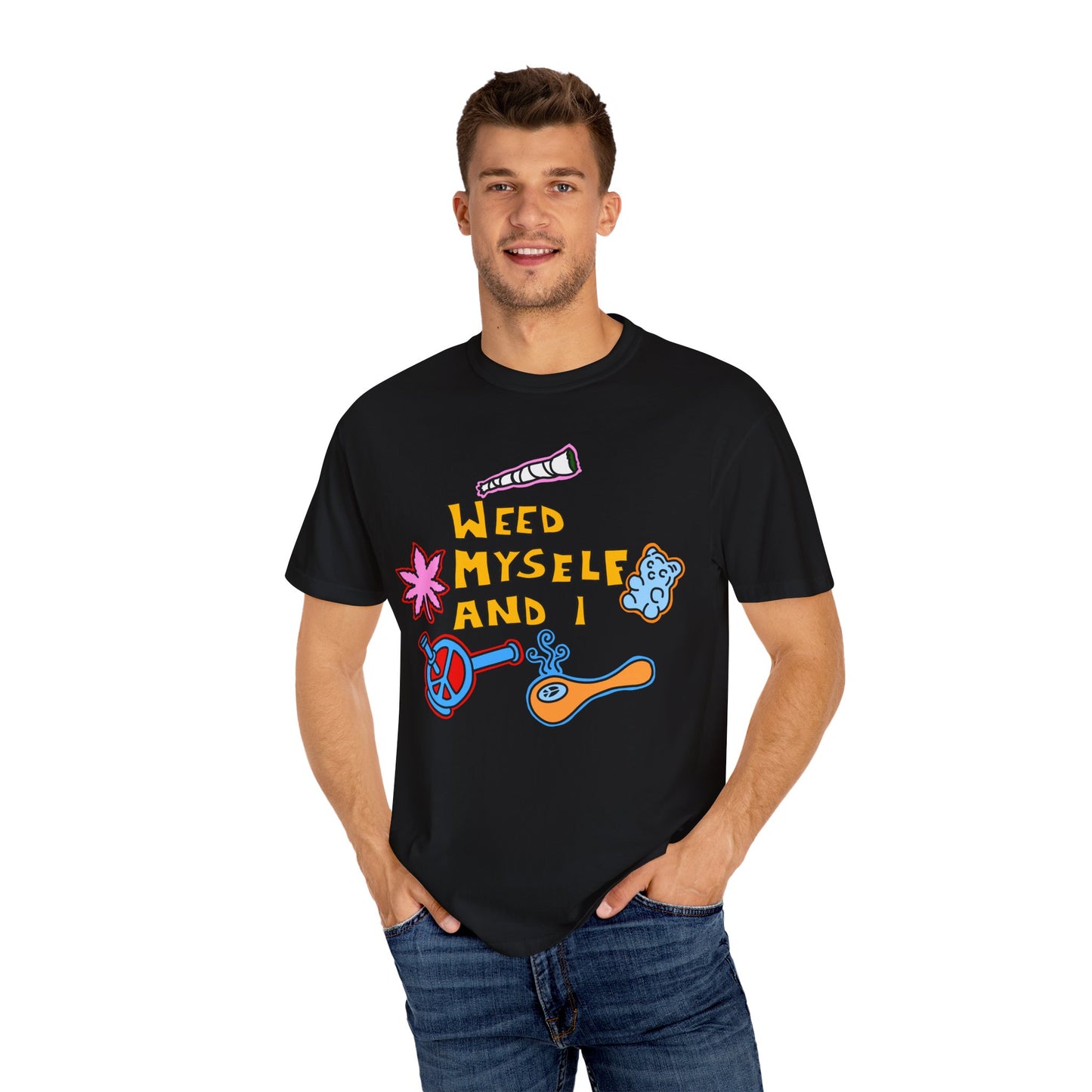 Weed Myself & I T-Shirt - Black