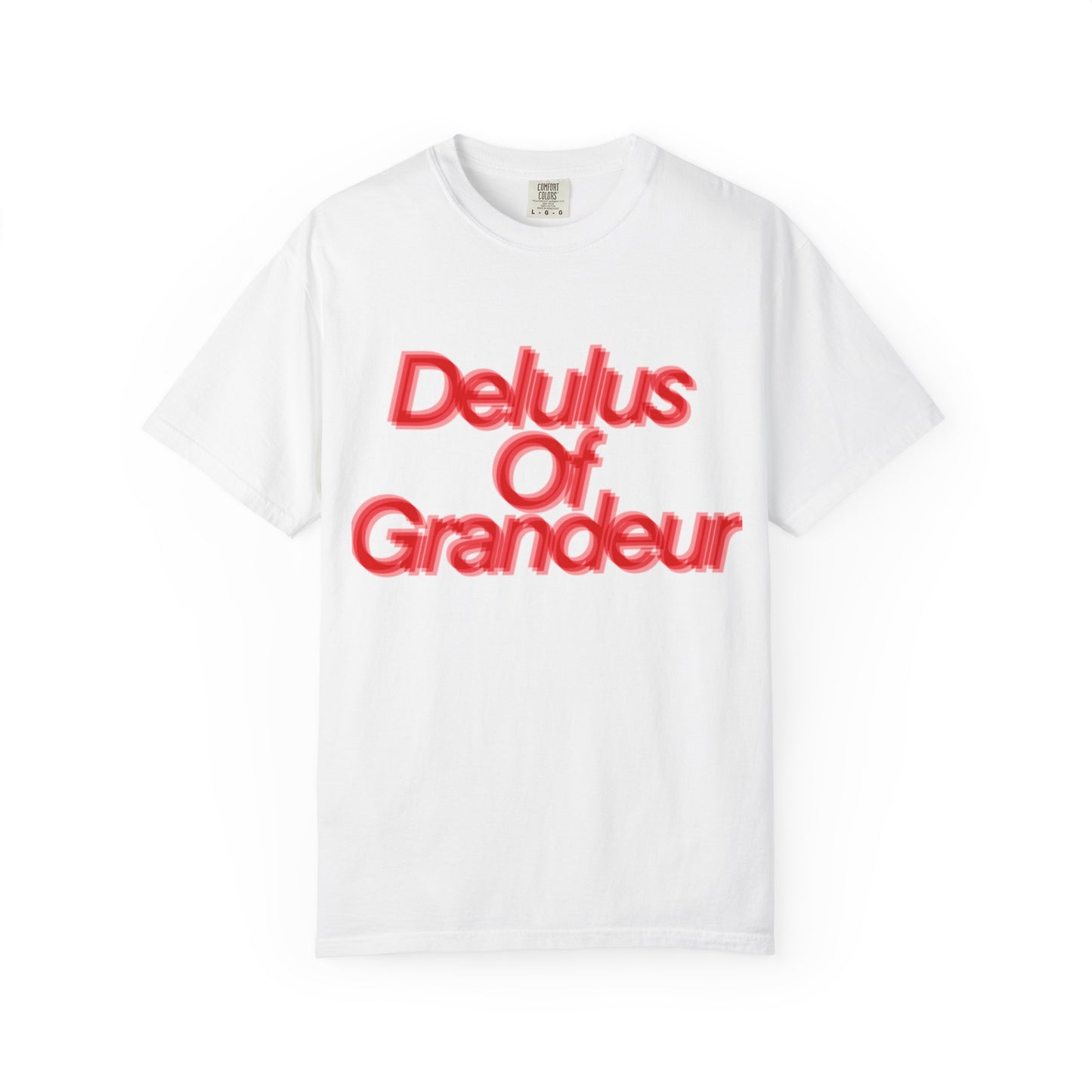 Delulus Of Grandeur T-Shirt - White/Red