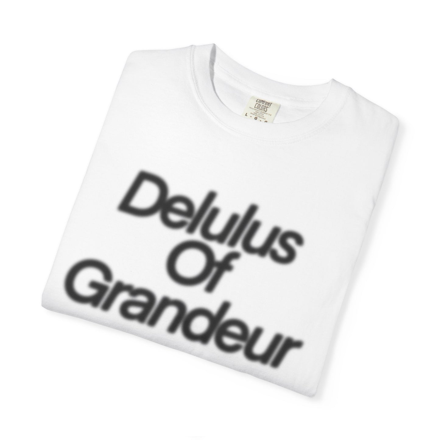 Delulus of Grandeur T-Shirt - White/Black