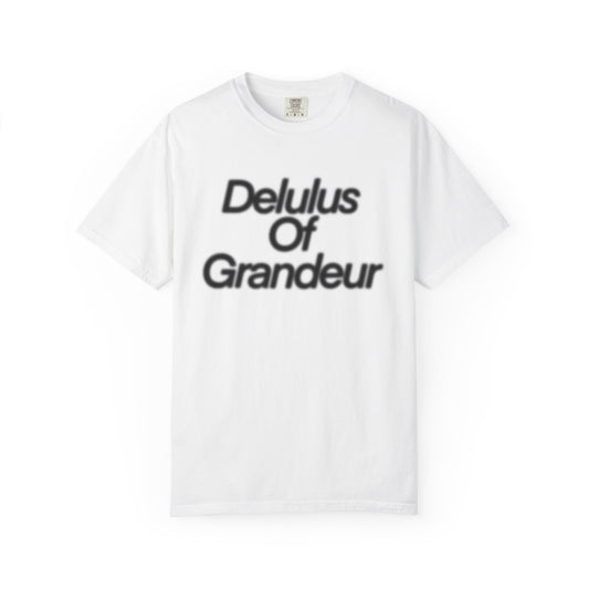 Delulus of Grandeur T-Shirt - White/Black
