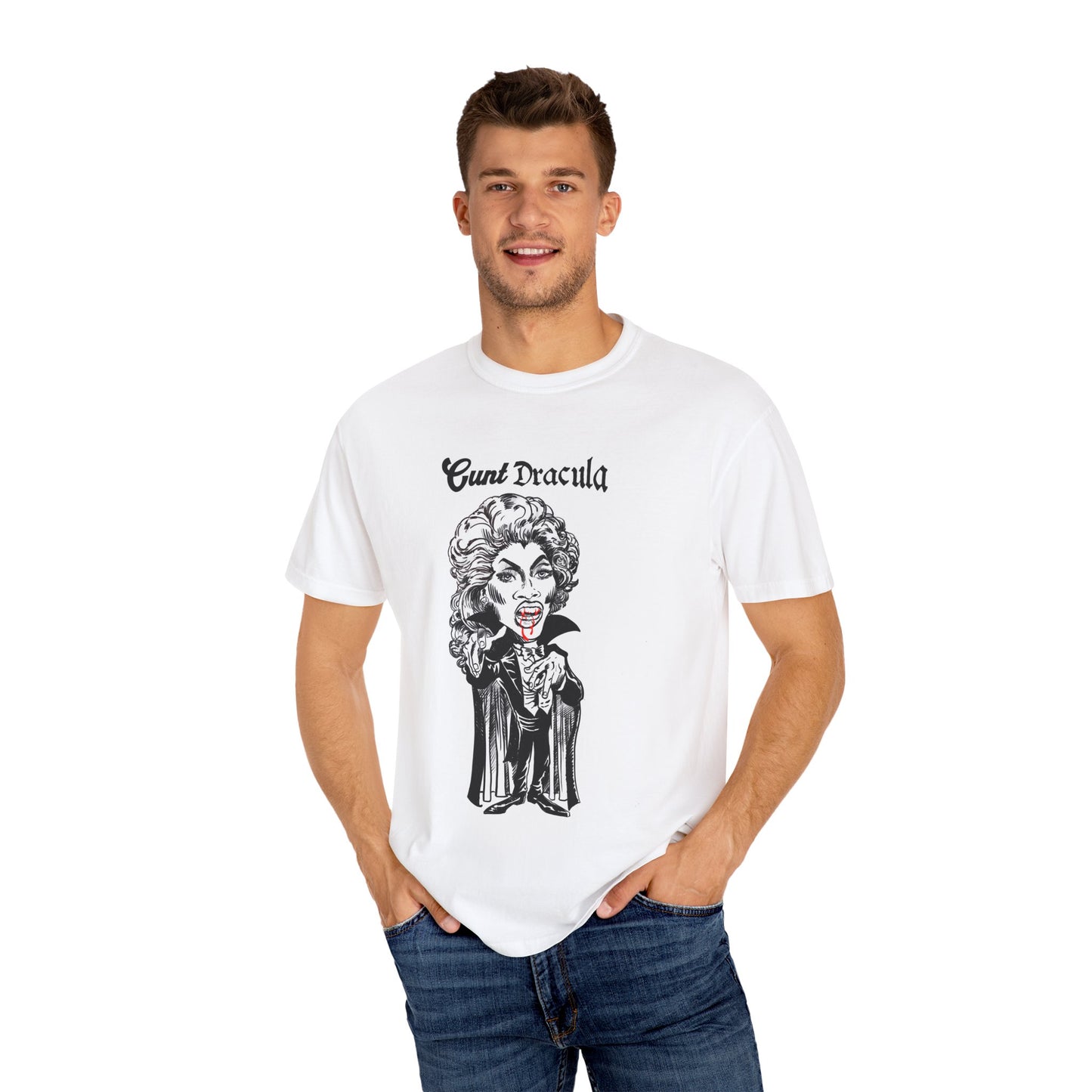 CuntDracula T-Shirt - White/Black