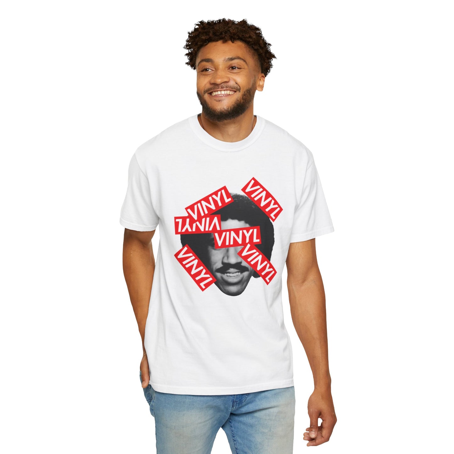 Vinyl Richie T-Shirt - White/Red