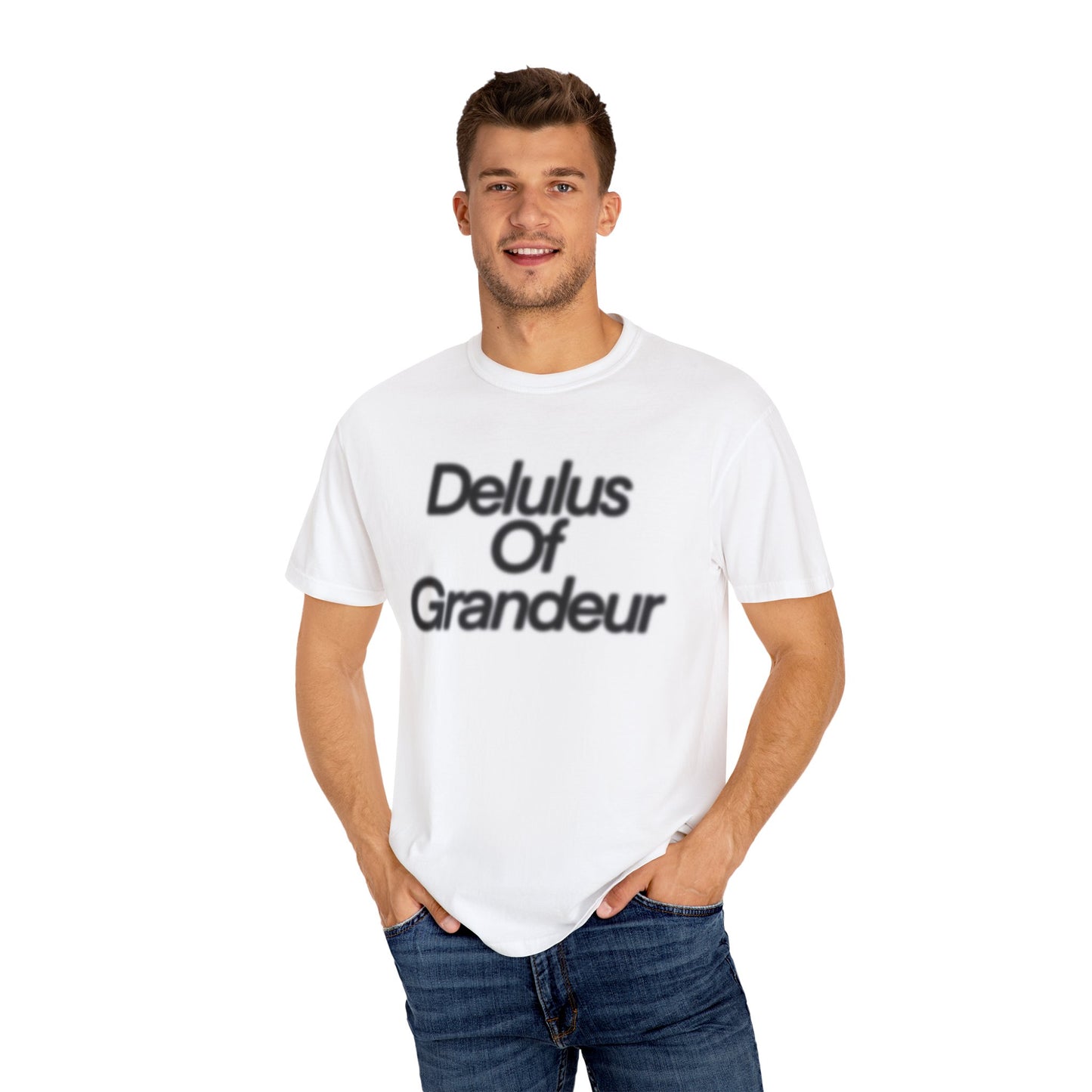 Delulus of Grandeur T-Shirt - White/Black