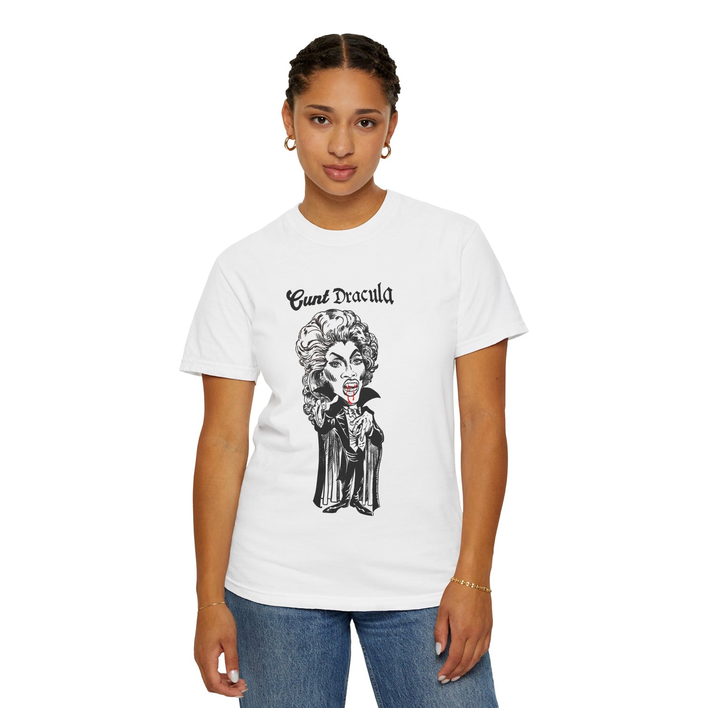 CuntDracula T-Shirt - White/Black